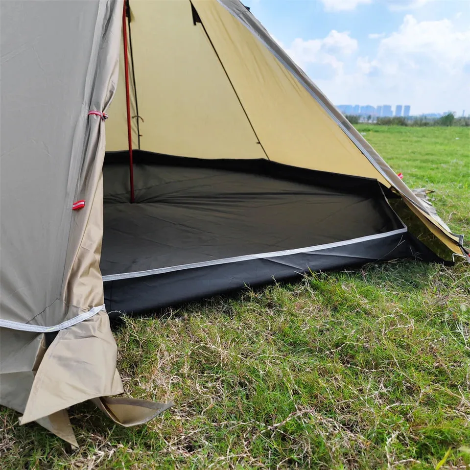 10.5 x 5.2 Outdoor Camping Tent Stove Jack Teepee Windproof Waterproof Rip-Resistant Easy Carry for Family Hiking Backpacking