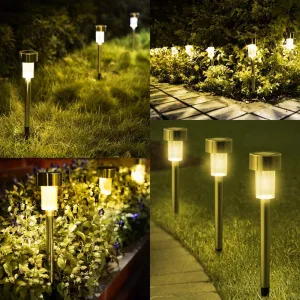 10Pcs Solar Garden Light Outdoor Solar Power Lantern Waterpoof Landscape Decoration Lighting