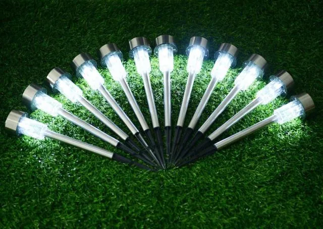 10Pcs Solar Garden Light Outdoor Solar Power Lantern Waterpoof Landscape Decoration Lighting