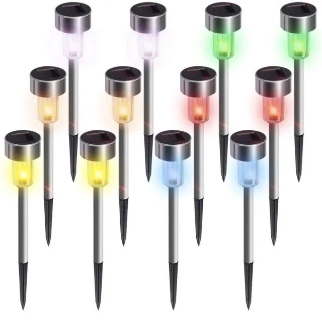 10Pcs Solar Garden Light Outdoor Solar Power Lantern Waterpoof Landscape Decoration Lighting