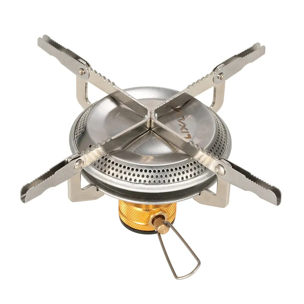 12800W 9-Head Outdoor Stove Self-Driving Tour Stainless Steel Folding 9 Hole Fire Brimstone Stove Gas Burner Camping Burner 9성버너