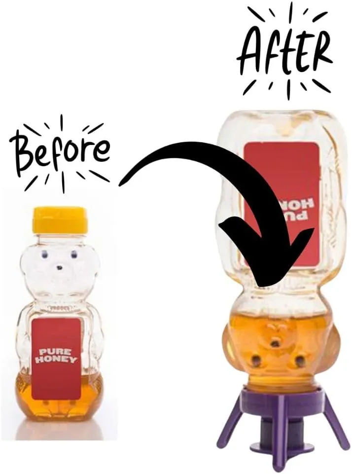 2-Pack Premium Bottle Emptying Kit – No More Wasted Product - Fits Most Plastic Bottles – Get Out Every Drop of Shampoos, Lotions, & More – 2 Base Caps, 6 Adapters – Bright Color Edition