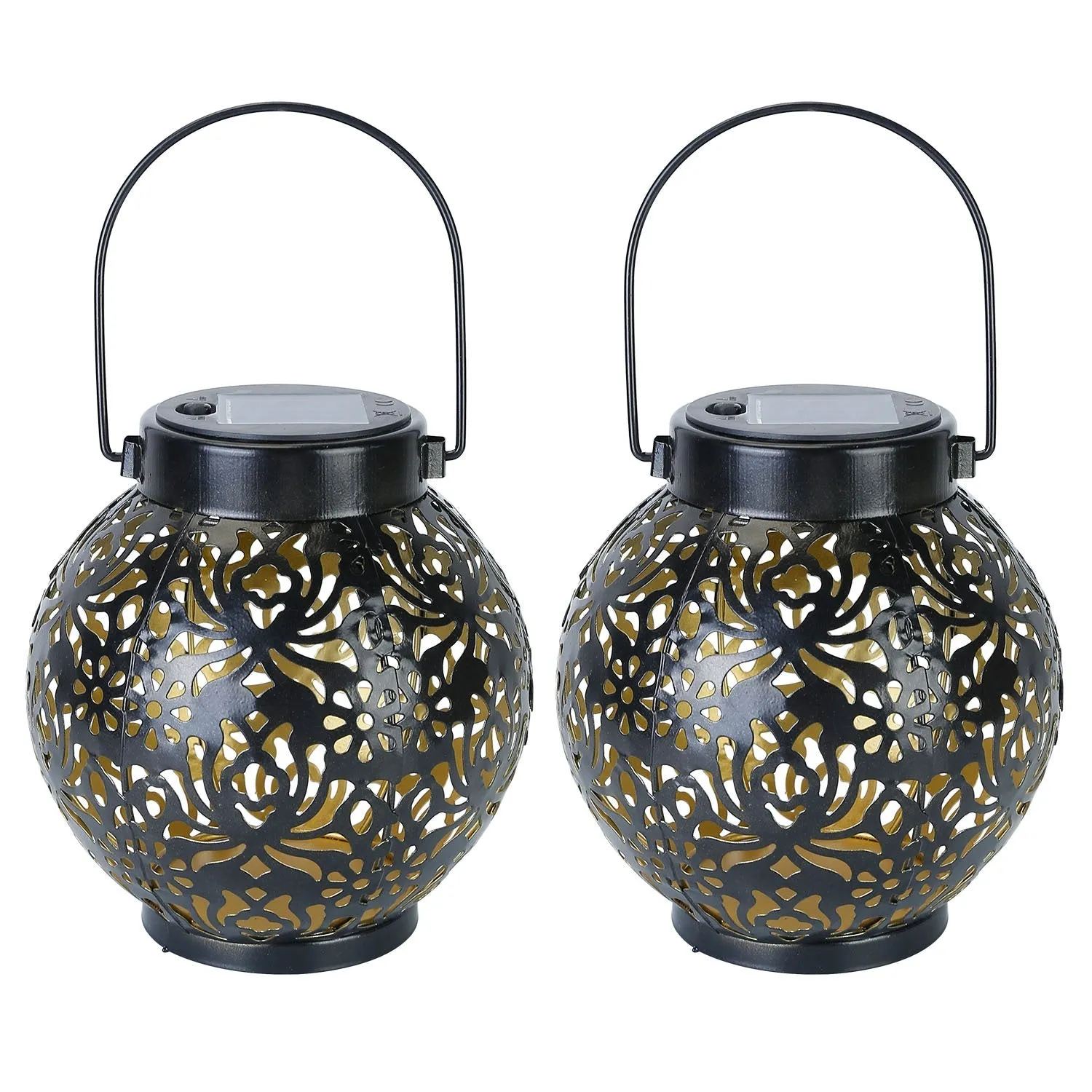 2-Piece: Solar Powered Hanging Lights