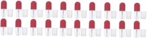 20pcs Refillable Lip Gloss Tube Empty Containers for DIY Lipstick Packing Lightweight Durable Cosmetic Bottles for Travel and Beginners