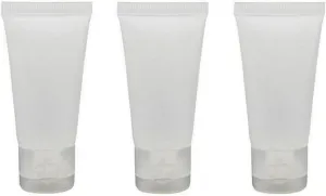 24PCS Clear Refillable Empty Plastic Squeeze Soft Tubes Bottle Sample Packing Jars Makeup Container for Body Lotion Shower Gel Shampoo Cleanser (100ml / 3.4oz)
