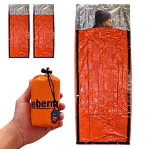 2pcs Emergency Sleeping Bags | Portable Emergency Blanket Survival Gear