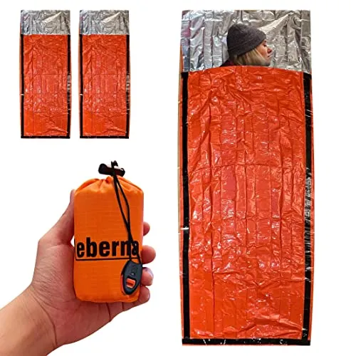 2pcs Emergency Sleeping Bags | Portable Emergency Blanket Survival Gear