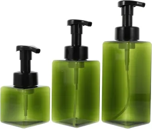 3Pcs Portable Multi Function Foaming Bottles for Travel Outdoor Use Easy Squeeze Design for Soap Shampoo More