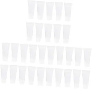 3sets Bottles for Shampoo Soap Travel Container Squeezable Travel Tube Conditioner Carrying Bottle Sample Lotion Tubes Clear Lip Gloss Liquid Makeup Hand Soap Travel Bottles 30pcs*3