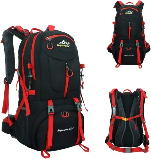 40/50/60L Lightweight Packable Travel Hiking Backpack Daypack (Black, 50 L)