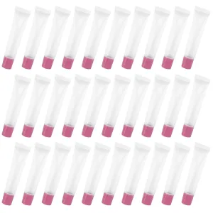 50pcs Lip Gloss Lip Glaze Tube Empty Lip Balm Bottle Cosmetic Container Plastic Lip Balms Tube Lip Gloss Squeeze Tube Diy Lip Balms Tube Lip Gloss Bottle Clear Lip Gloss Tube