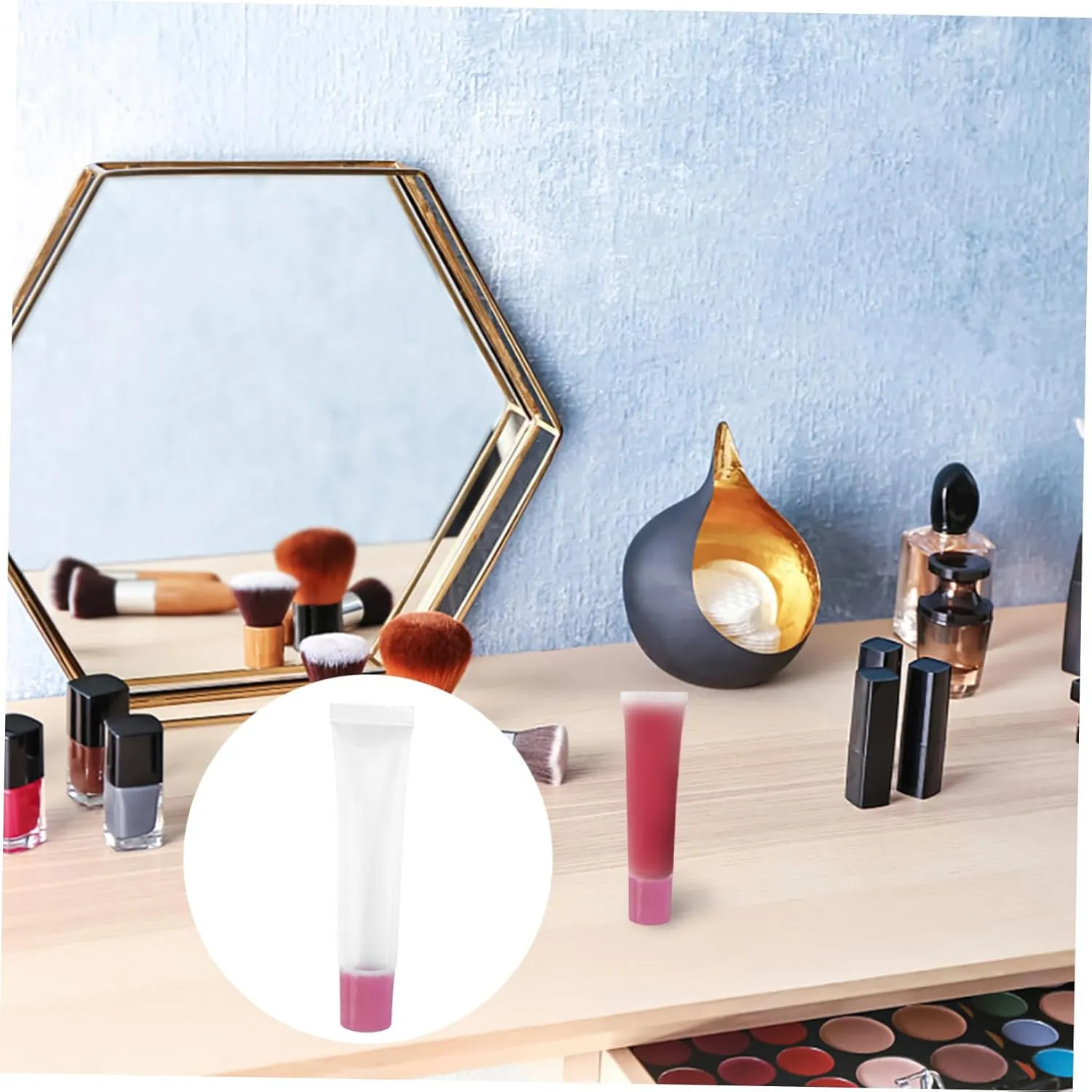 50pcs Lip Gloss Lip Glaze Tube Lip Balm Lip Tint Lipgloss Lip Gloss Wand Tubes Empty Lip Gloss Tubes near Me Clear Lip Cosmetic Container Lip Gloss Squeeze Tube Lip Gloss Bottle
