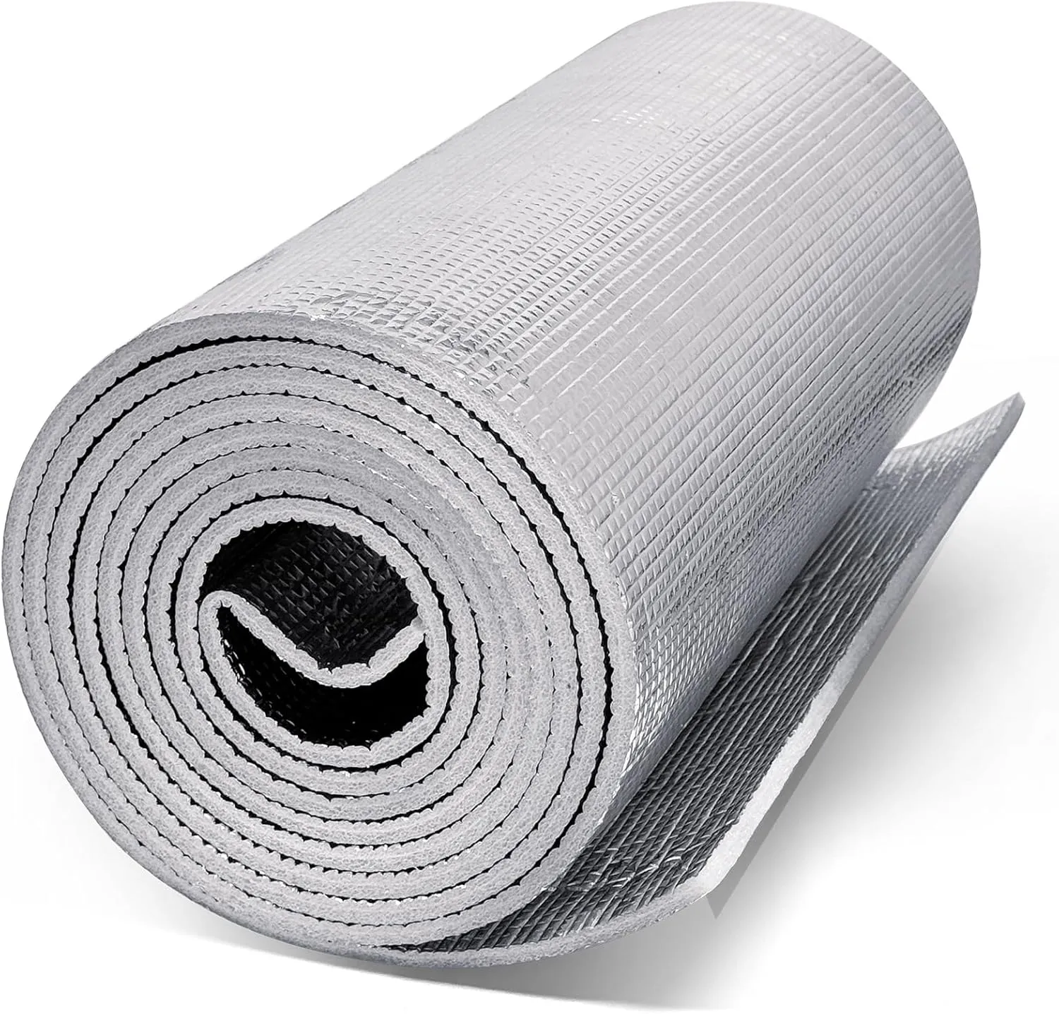 5MM Reflective Insulation Foam Roll - 15.7" x 12.95 Ft, Water Heater Blanket Insulation Wrap Foam Core Radiant Barrier Double Side Aluminum Foil Thermal Shield for Water Heater Tank