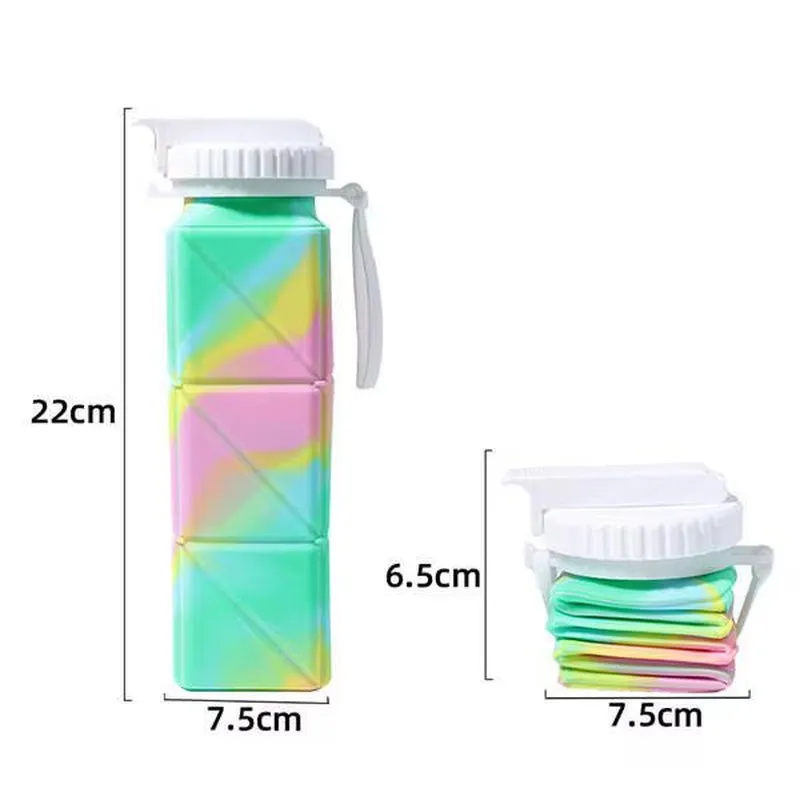 620ml Collapsible Water Bottle - Leakproof & Foldable