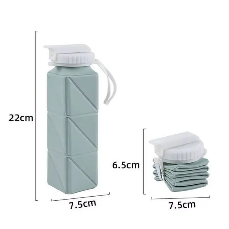 620ml Collapsible Water Bottle - Leakproof & Foldable