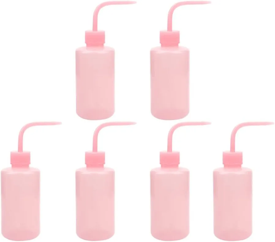 6Pcs elbow bottle distilled eye washing bottle salon use eye washer plant irrigation bottle ldpe squirt bottle succulent squeeze bottle soy sauce bottle plastic juicy Miss