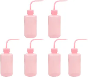 6Pcs elbow bottle distilled eye washing bottle salon use eye washer plant irrigation bottle ldpe squirt bottle succulent squeeze bottle soy sauce bottle plastic juicy Miss