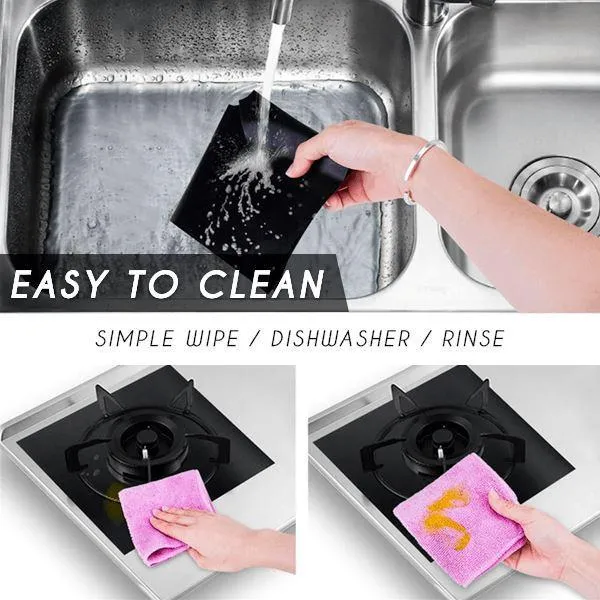 8pcs Reusable Stove Burner Covers, Anti-Dust/Oil Washable Gas Range Protectors