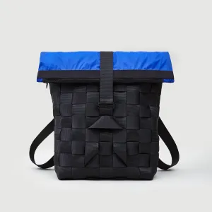 A302 2IN1 FOLD POUCH BASKET BACKPACK - europium blue