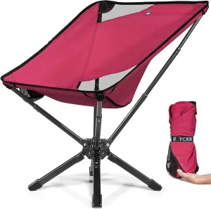 Adjustable Portable Camping Chair RiseLite Lightweight Compact Folding Chair for Adults, Collapsible Camp Chairs That Folds Up Small, Easy Carry for Travel, Outdoor, Sports, Backpacking, Hiking