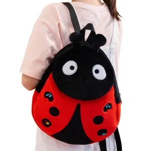 Adorable Ladybug Plush Backpack