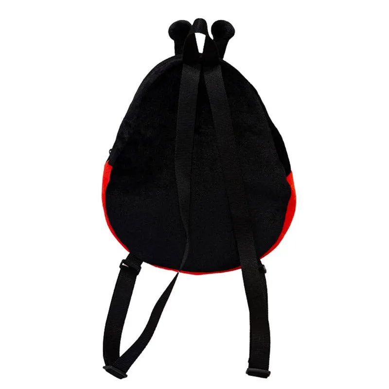Adorable Ladybug Plush Backpack