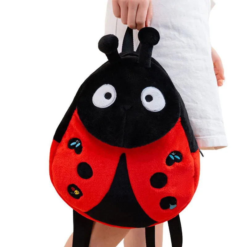 Adorable Ladybug Plush Backpack