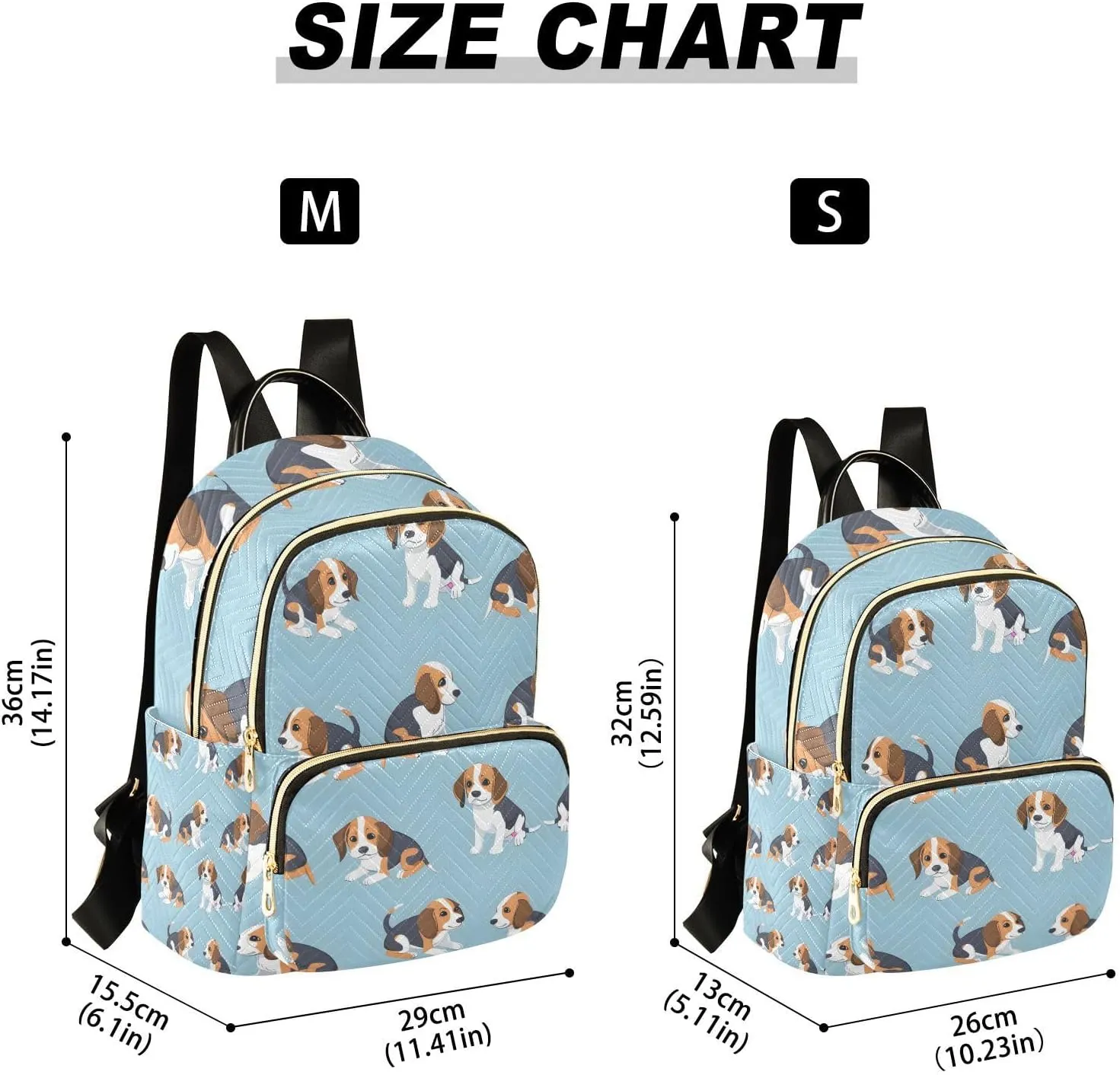 ALAZA Cute Beagle Dog Mini Backpack Purse for Women Travel Bag Lightweight Shoulder Bag Fashion Daypack