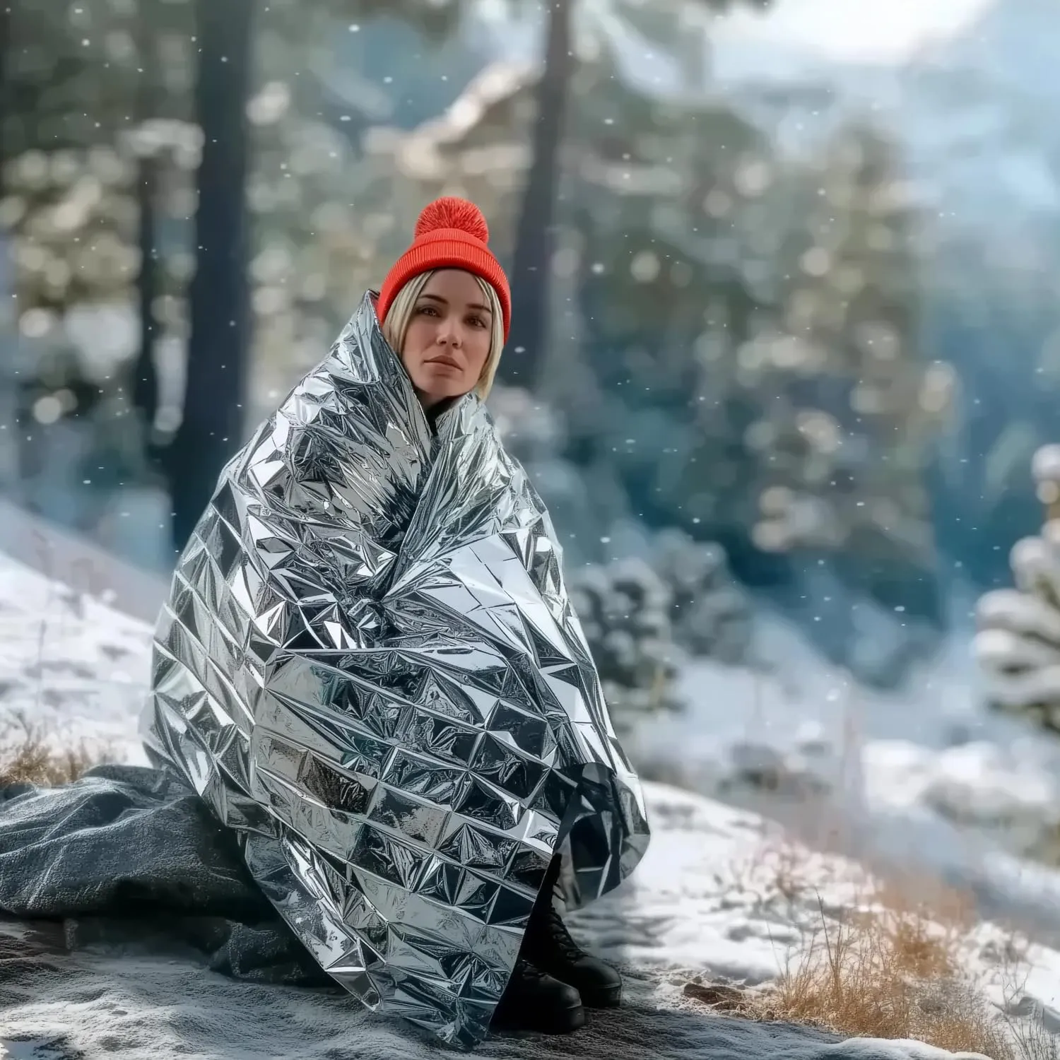Altland 50 Pack of Emergency Blankets - Bulk Heat Reflective Blankets for Winter Survival Kits, Disaster Preparedness, Cold Weather Camping, and Homeless Care Packages