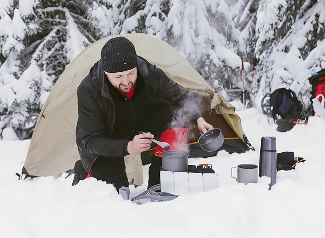 Aluminum Alloy Camping Stove Windscreen – Adjustable Windproof Shield with Storage Bag