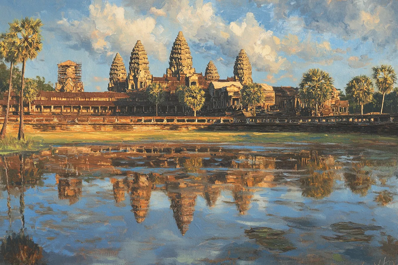 Angkor Dusk Blanket