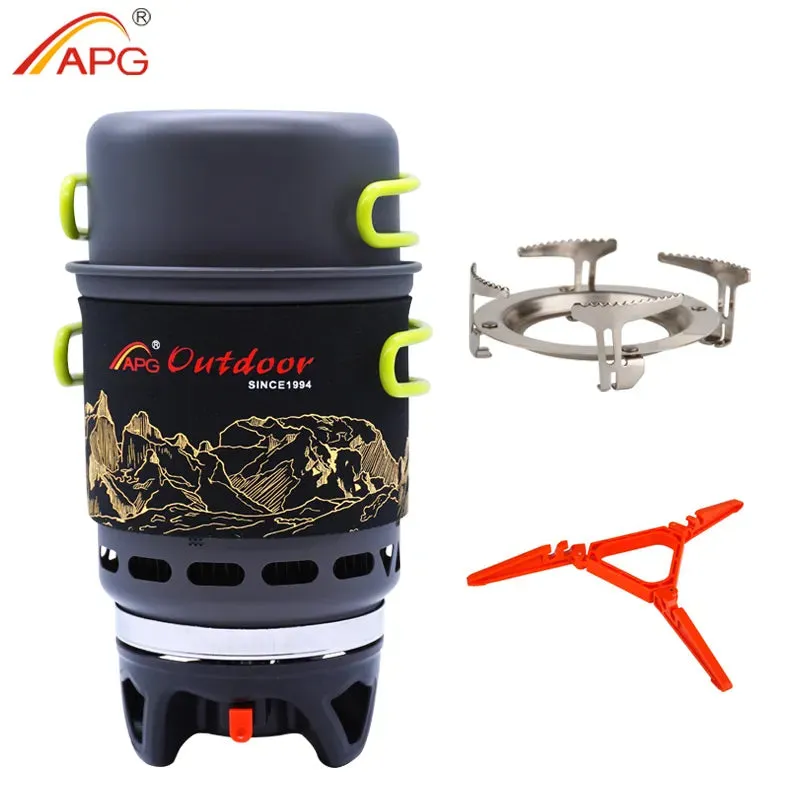 APG Cookware Bowl Pot Pan Gas Cooking System Outdoor Cooker Portable Gas Stove Propane Burners