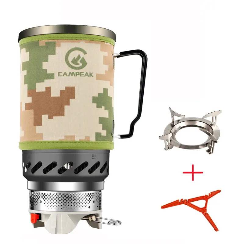 APG Portable 1400ml Cooking System Outdoor Hiking Camping Stove Heat Exchanger Propane Gas Burners