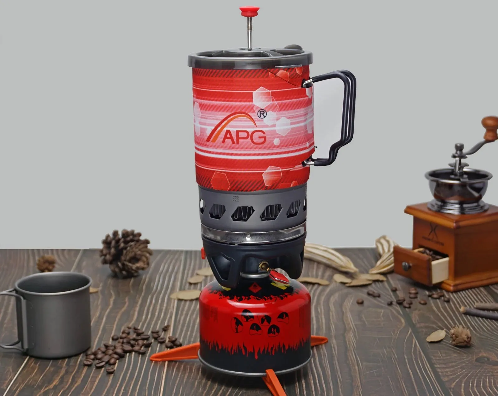APG Propane Gas Stove Personal Cooking System Portable Outdoor Burners Hiking Camping Equipment