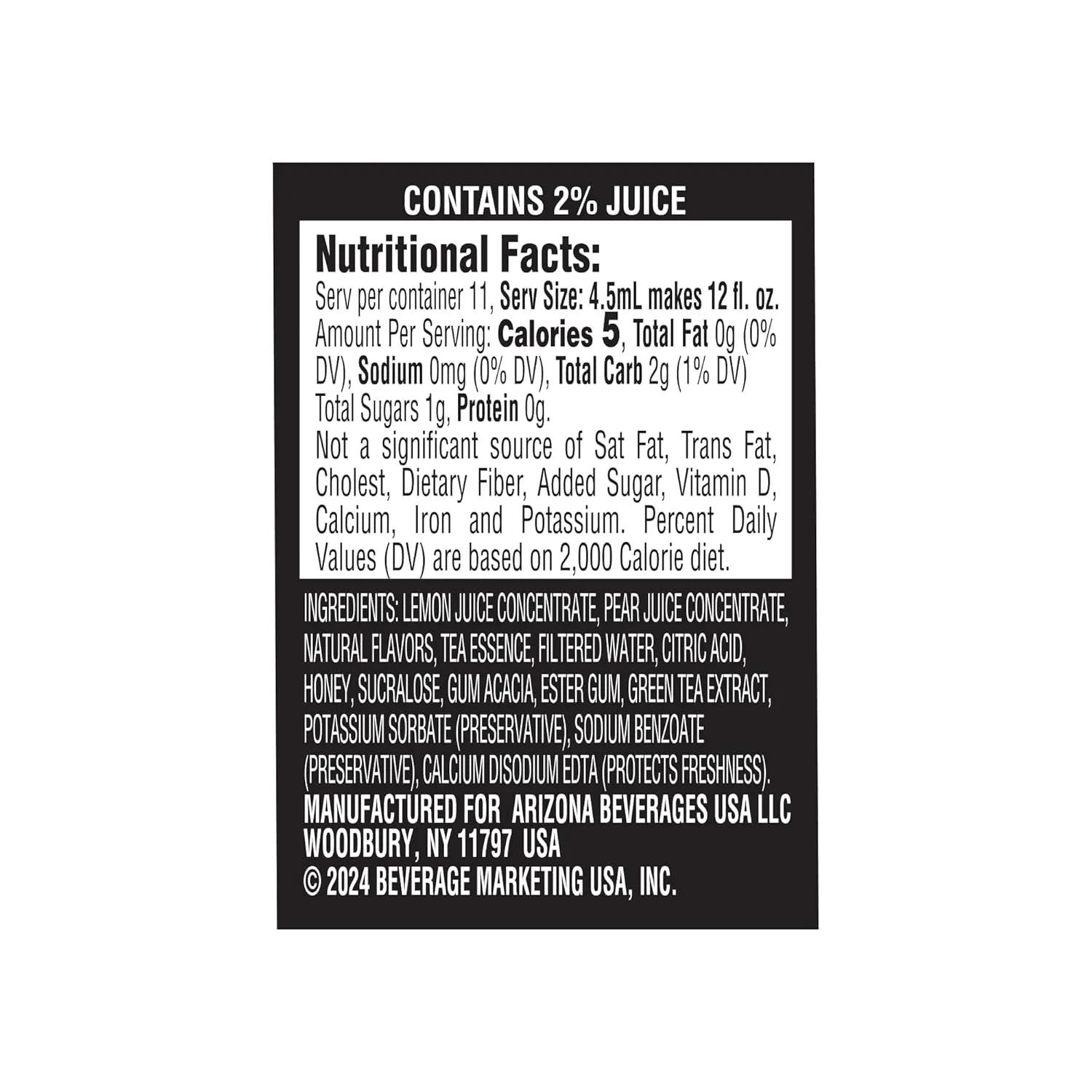 AriZona Arnold Palmer Half and Half - On-the-Go Water Enhancer, 1.62 fl oz Bottle (Pack of 12)
