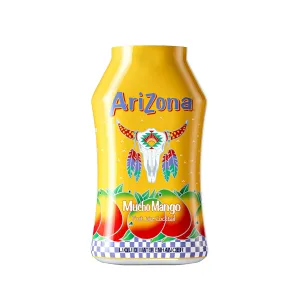 AriZona Mucho Mango Fruit Juice Cocktail - On-the-Go Water Enhancer, 1.62 fl oz Bottle (Pack of 12)