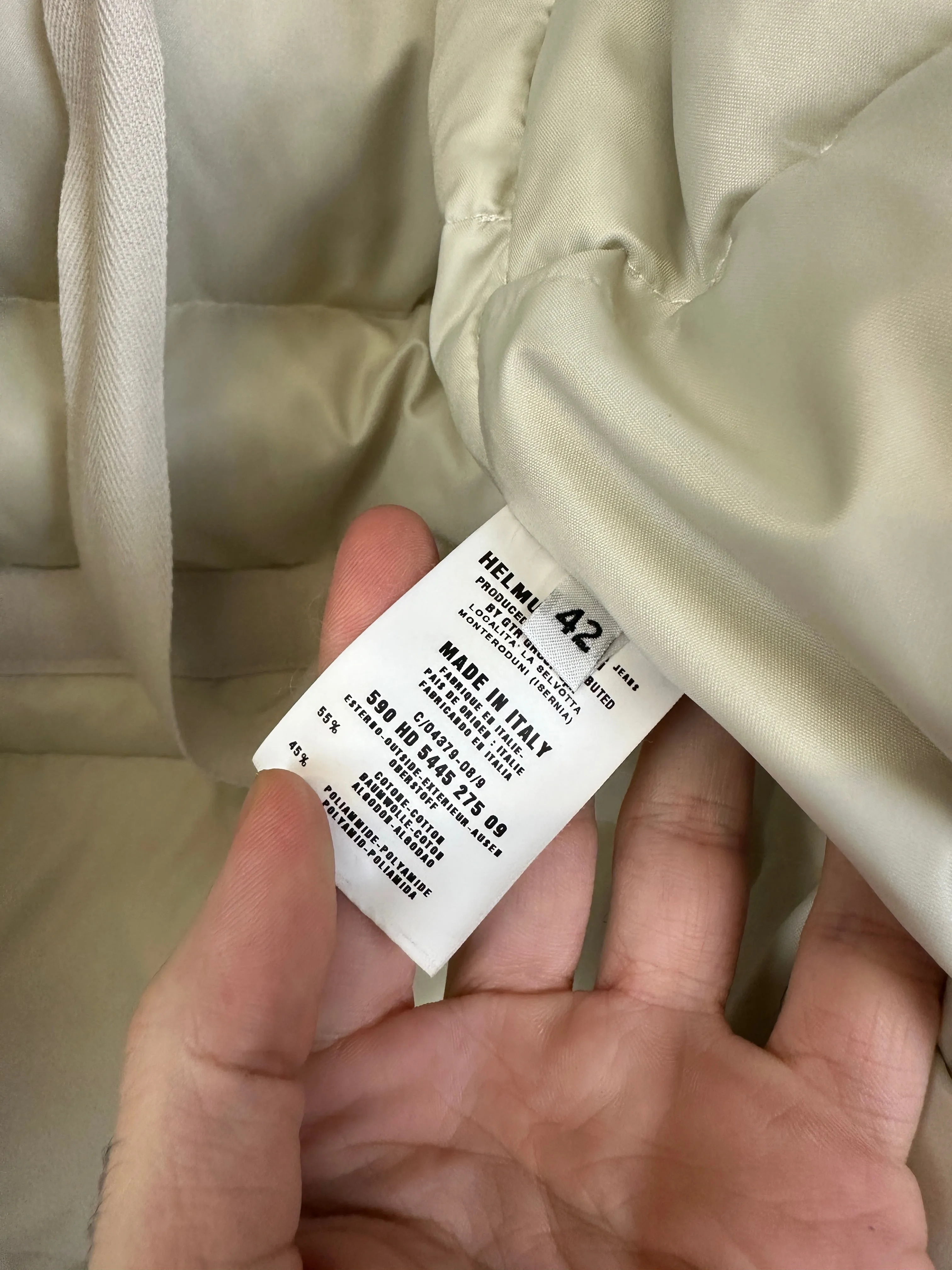 AW1999 Helmut Lang Backpack Goose Down Puffer Jacket