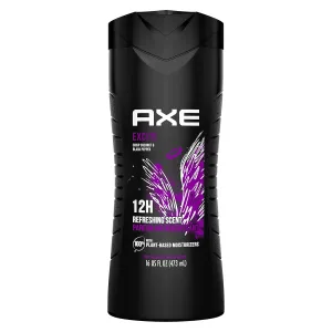 AXE Body Wash 12h Refreshing Scent Excite Crisp Coconut and Black Pepper Men's Body Wash with 100 percent Plant-Based Moisturizers 16 oz