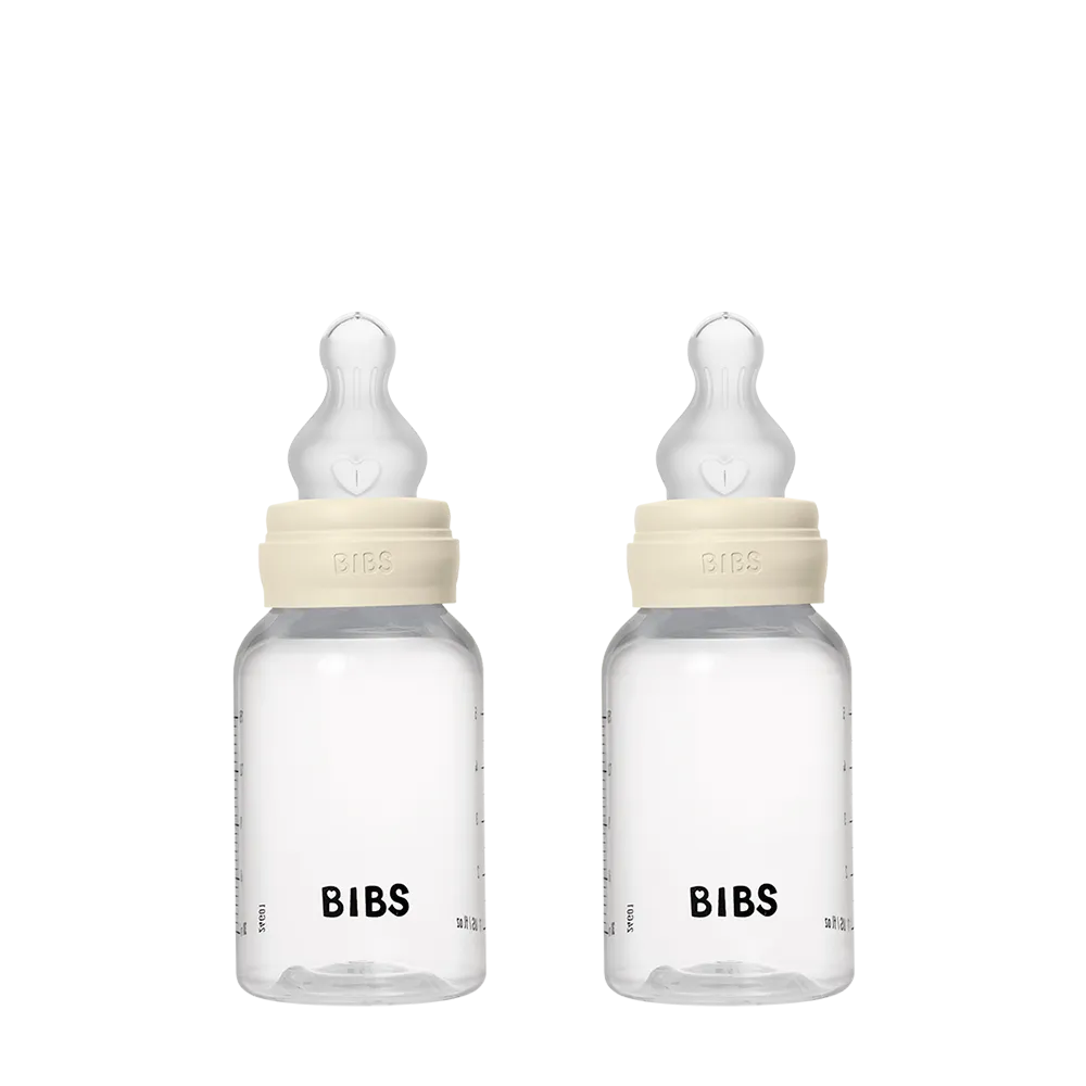 Baby BPA-Free PP Bottle Set 5oz 2 Pack Silicone - Ivory