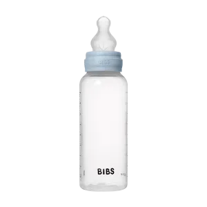 Baby BPA-Free PP Bottle Set 9oz Silicone - Baby Blue