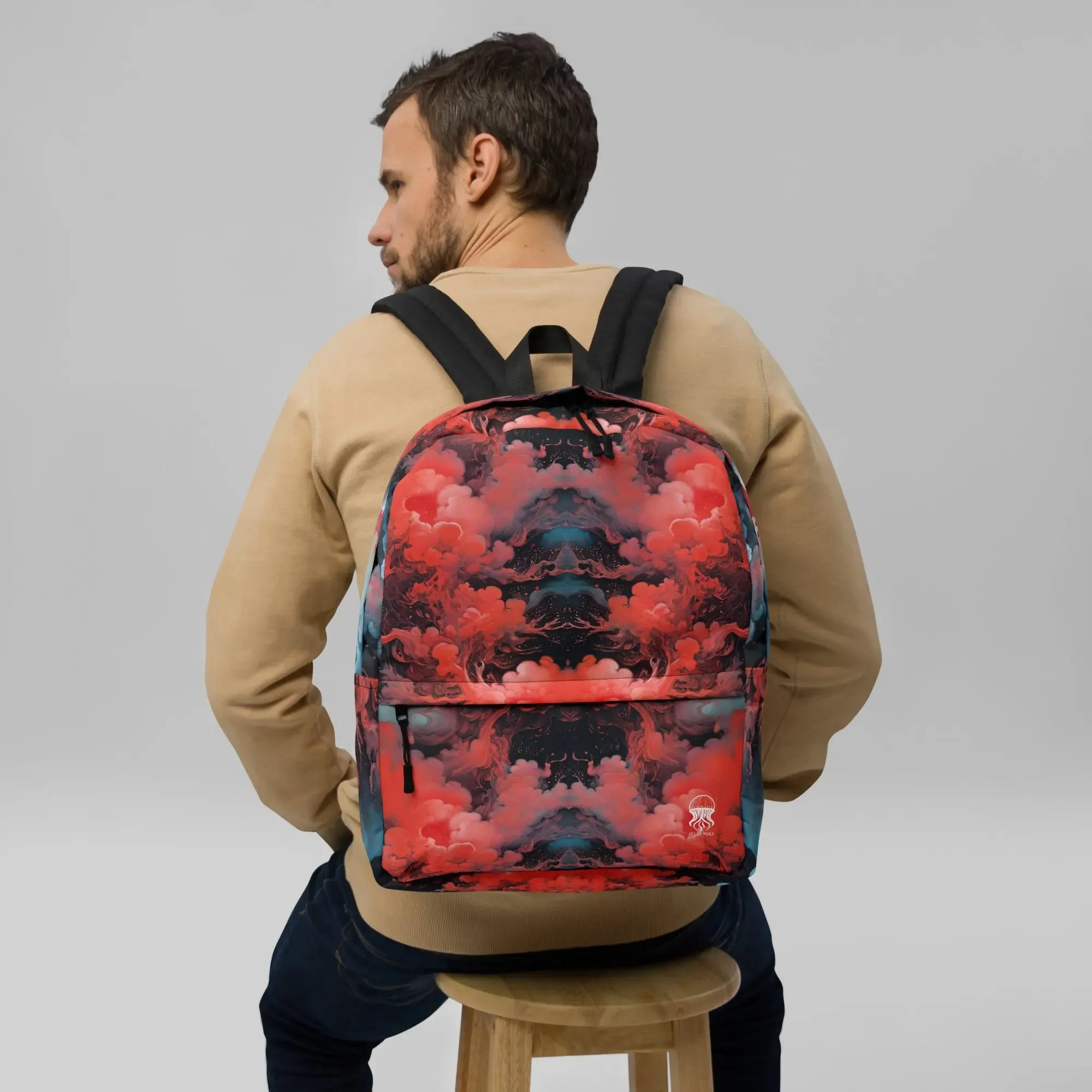 Backpack - Ethereal Crimson Flow - Dark