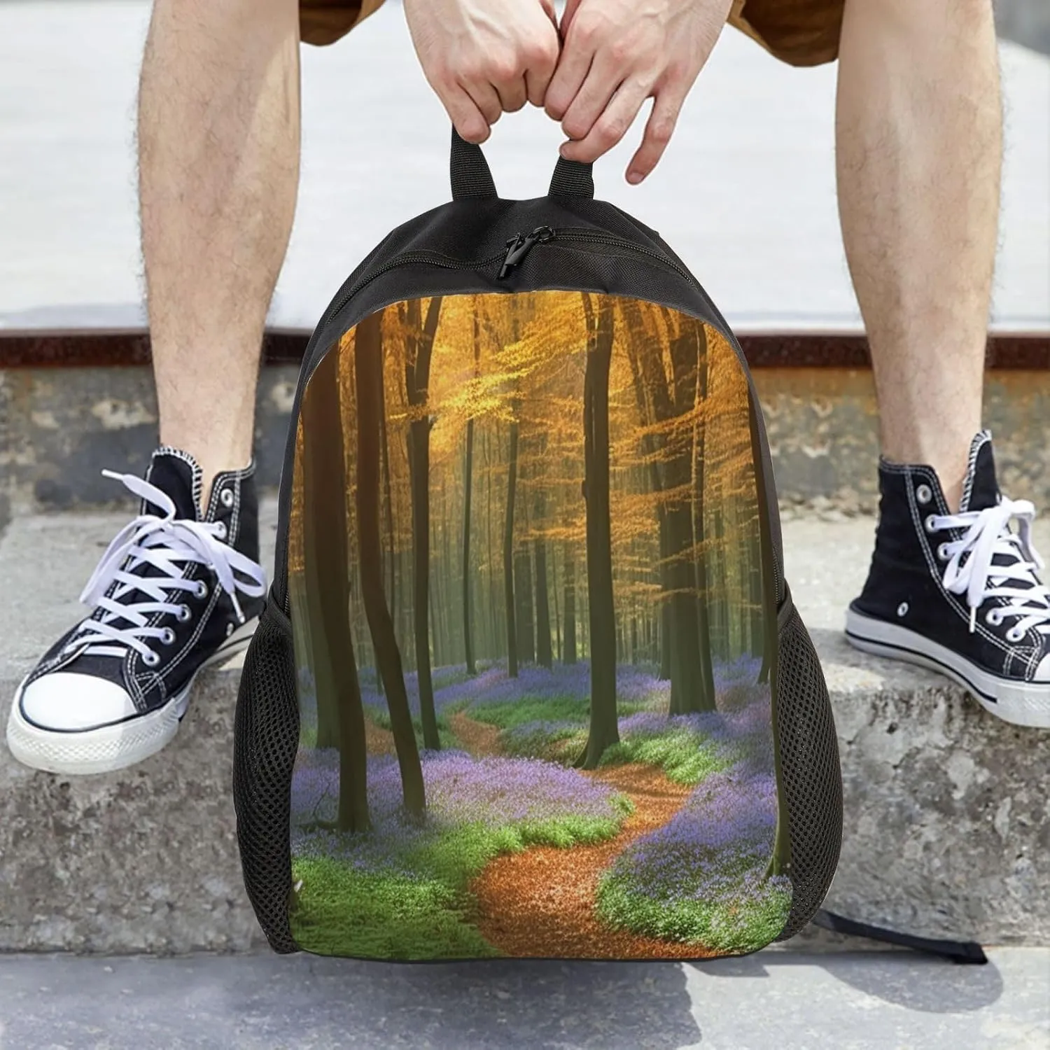 Backpack Travel Laptop Backpack For Men Women Lightweight Rucksack Temperate Forests Casual Daypack