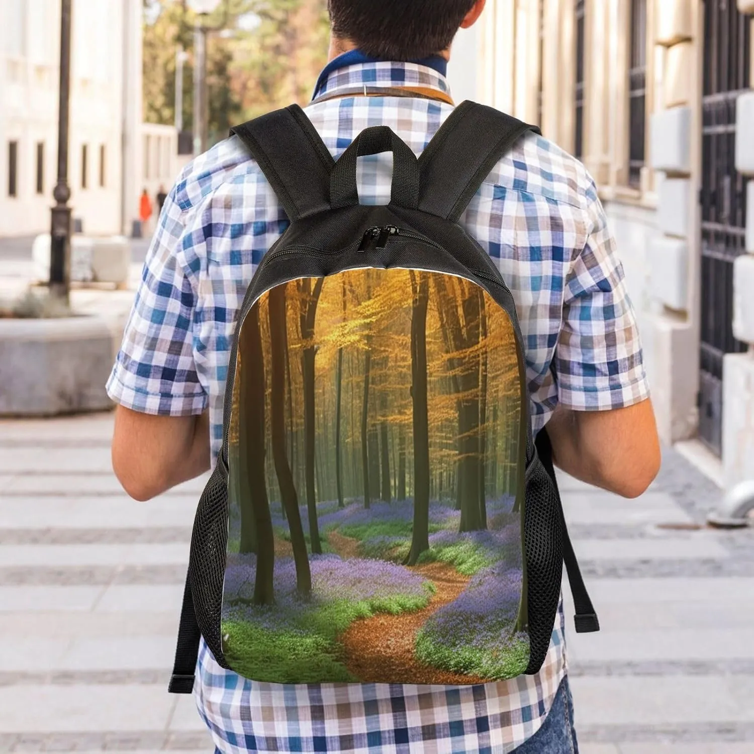 Backpack Travel Laptop Backpack For Men Women Lightweight Rucksack Temperate Forests Casual Daypack