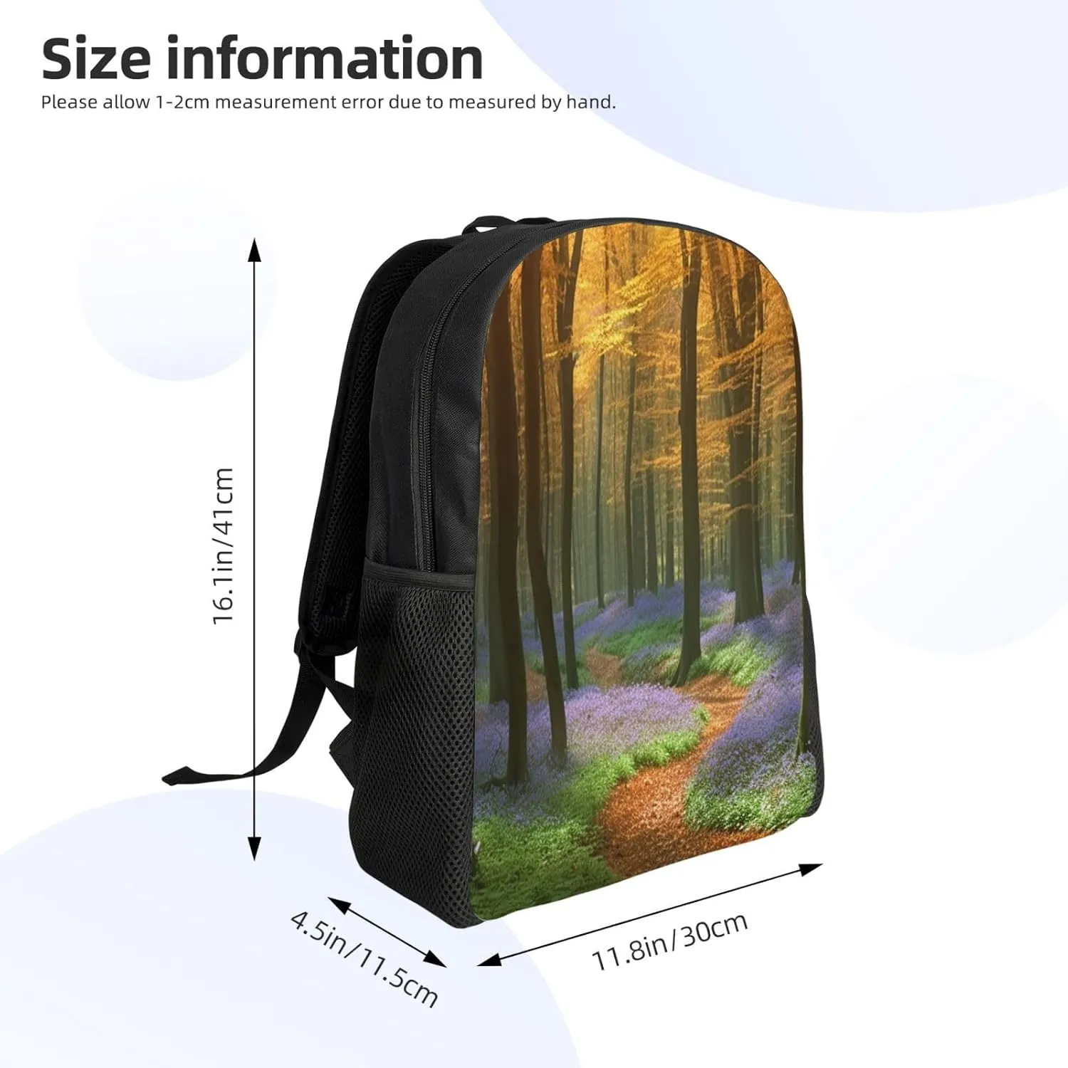 Backpack Travel Laptop Backpack For Men Women Lightweight Rucksack Temperate Forests Casual Daypack