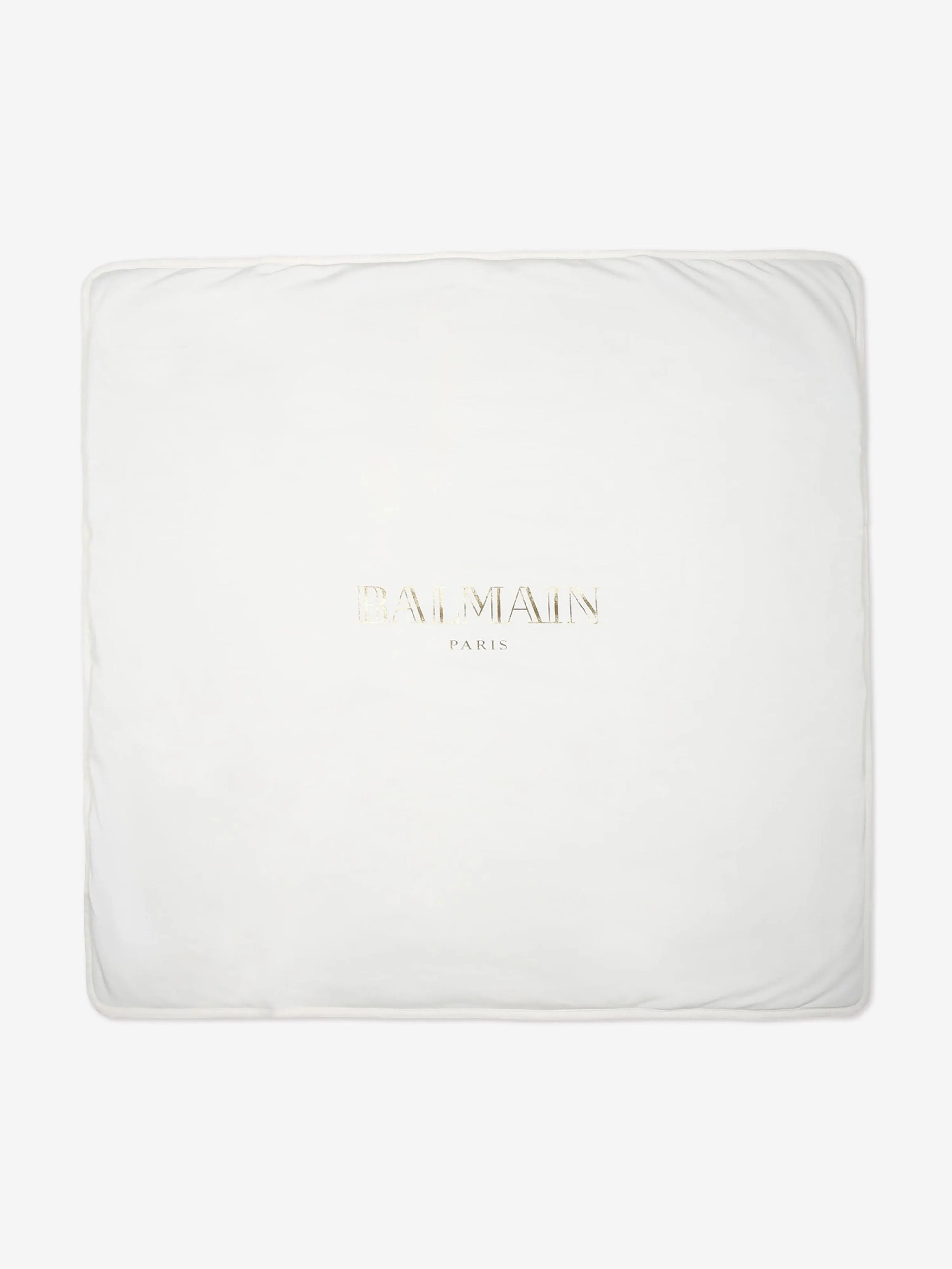 Balmain Baby Paris Logo Blanket in Ivory