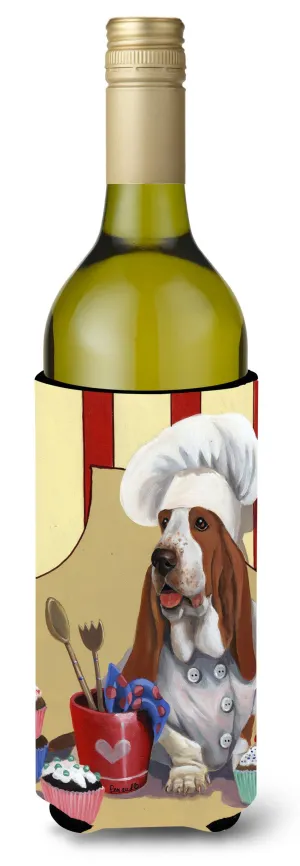 Basset Hound Cupcake Hound Wine Bottle Hugger PPP3011LITERK