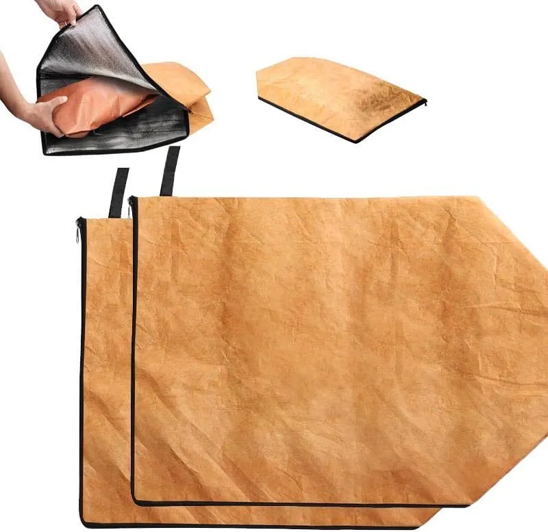 BBQ Blanket for Resting Meat, Reusable Insulated Meat Blanket with Zipper, Foldable and Lightweight BBQ Bag for Outdoor Grilling, Smoking, and Keeping Meat Tender and Juicy (BBQ Bag, 1)