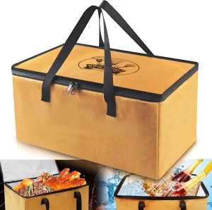 BBQ Blanket for Resting Meat Smoked, Brisket Resting Blanket BBQ Steaks Meat Resting Bag for Food Delivery for Meat Warmer Roast Cooler（19inch）