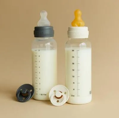 BIBS BPA-Free PP Baby Bottle Round Silicone 1 pack 150 ml Slow Flow Blush (Min. of 2 PK , multiples of 2 PK)