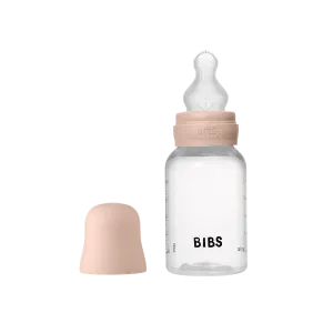 BIBS BPA-Free PP Baby Bottle Round Silicone 1 pack 150 ml Slow Flow Blush (Min. of 2 PK , multiples of 2 PK)